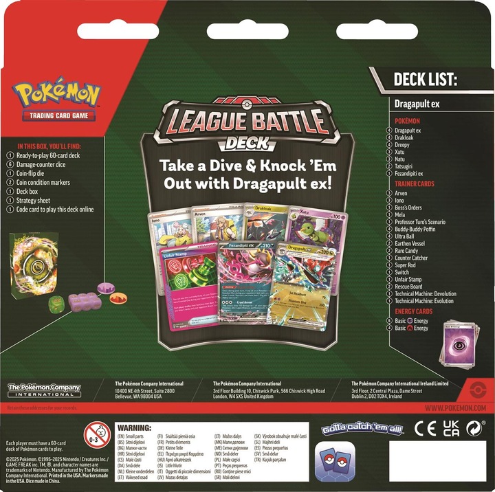 Immagine prodotto Pokémon P-EN April League Battle Deck Dragapult (Inglese, Ponte)