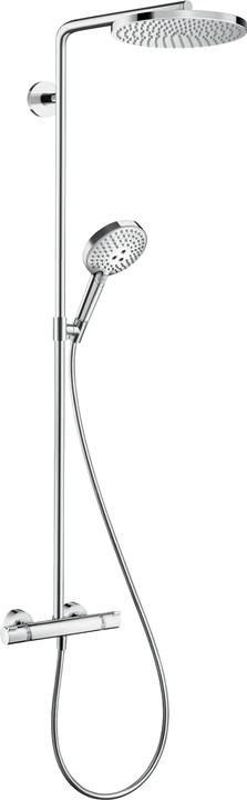 hansgrohe Raindance S Wassersparendes Thermostat-Duschsysten mit Regendusche und Handbrause