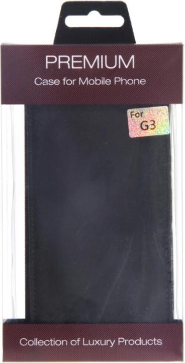 Image du produit OEM Slim Leather Flip Case LG G3 D855 - Noir (G3)