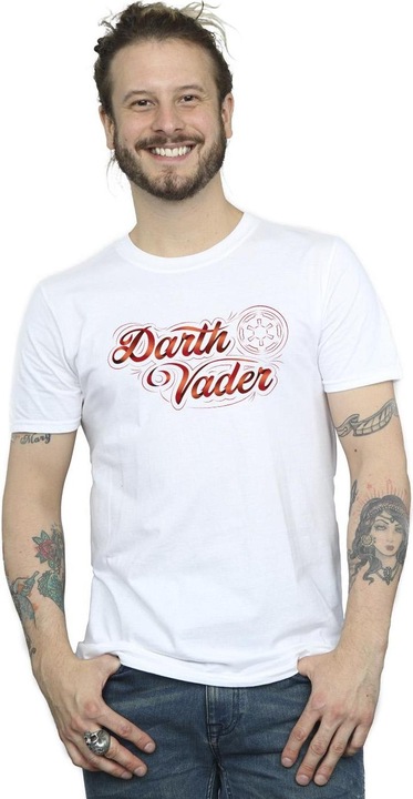 Immagine prodotto Star Wars Obi-Wan Kenobi Darth Vader Ribbon Font Maglietta Uomo (M)