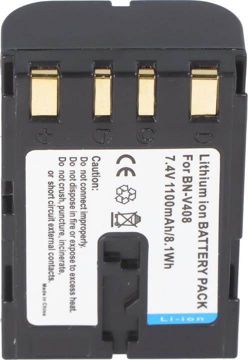 Actual product image AccuCell Battery JVC BN-V408 (Camera battery)