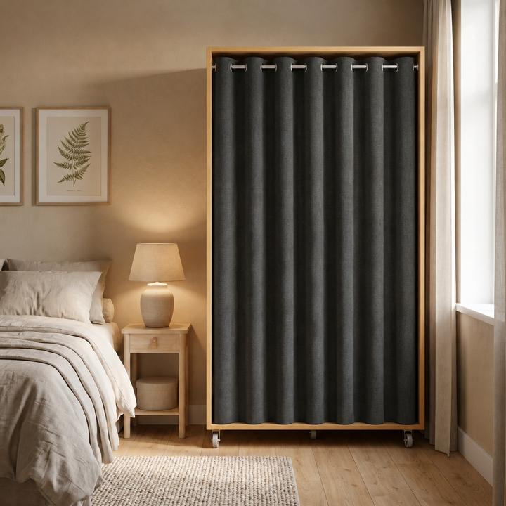 Produktbild VCM Kleiderschrank auf Rollen 100 cm Ostila (101 x 51 x 175 cm)