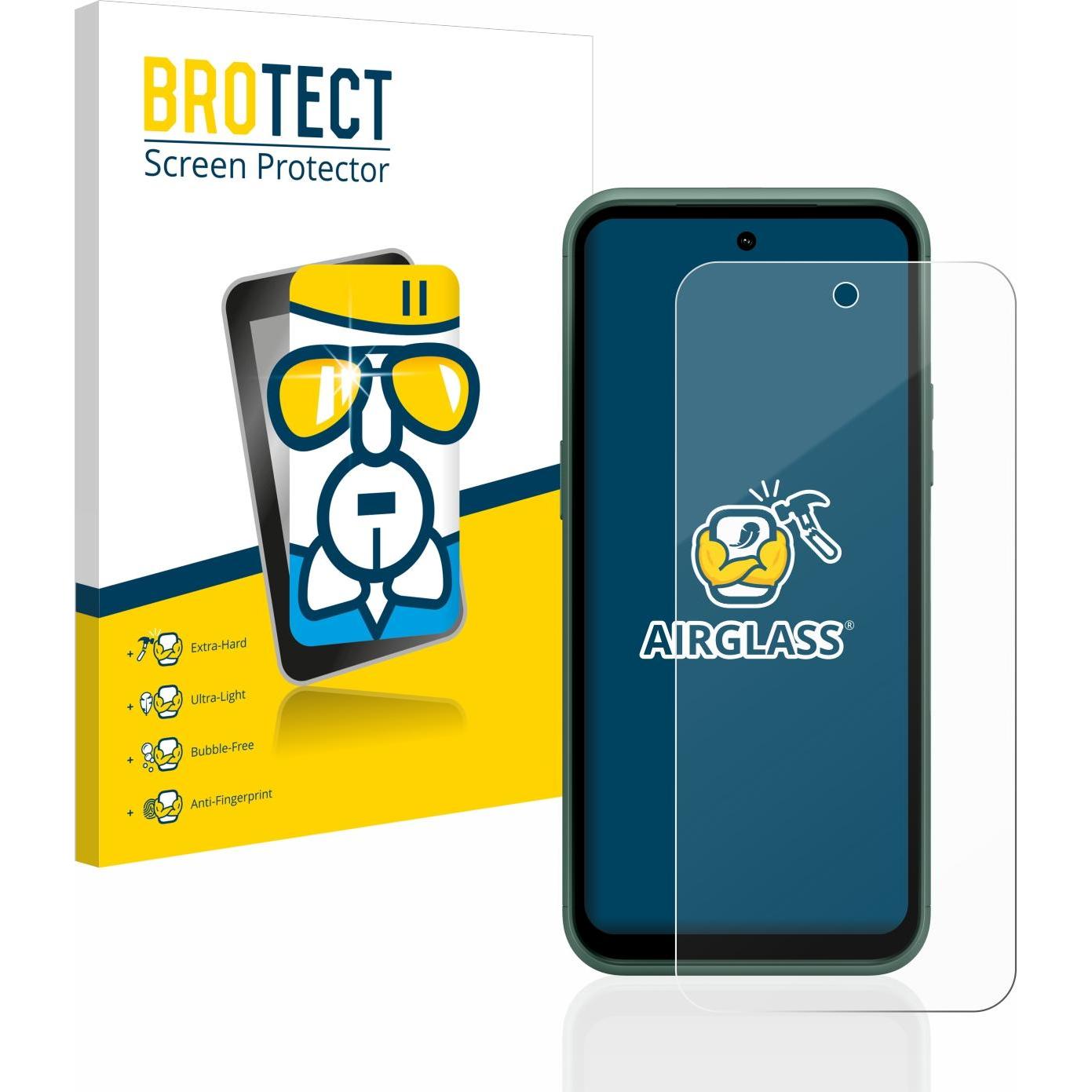 Thumbnail - BROTECT AirGlass Panzerglasfolie (1 Stück, Nokia XR21), Smartphone Schutzfolie, Transparent