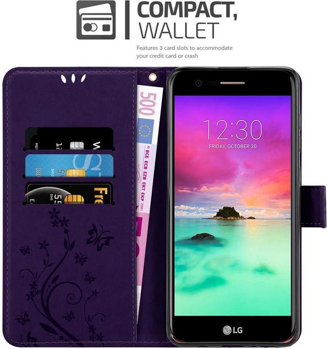Actual product image Cadorabo Flower Book Cover (LG K10)