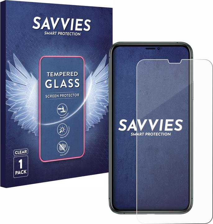 Immagine prodotto Savvies Vetro Temperato Pellicola Protettiva (1 Pezzo/i, Apple iPhone 11 Pro Max)