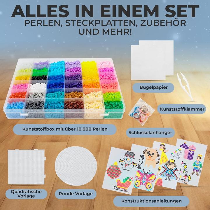 Produktbild Deupo24 Bügelperlen-Set mit 50 Vorlagen