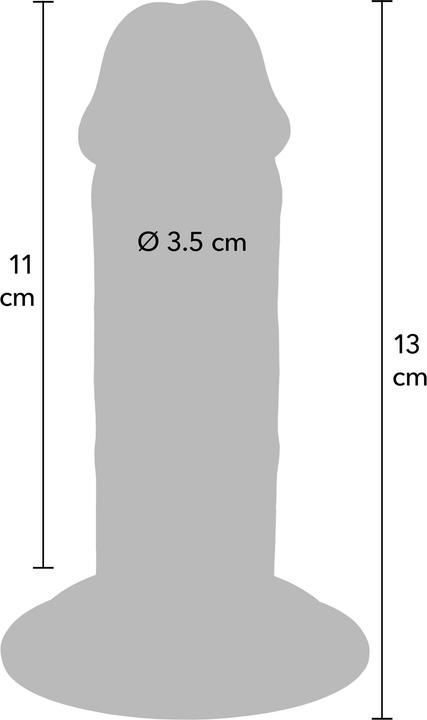 Image du produit ToyJoy Deluxe Dual Density Thick Dong TPE 13 cm