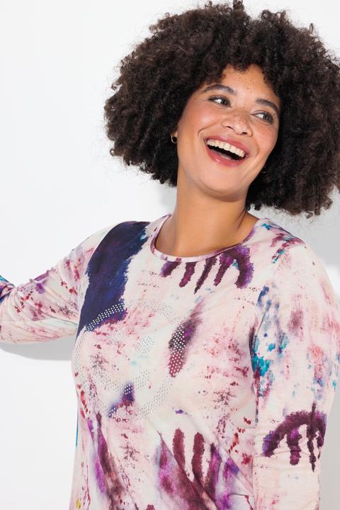 Produktbild Angel of Style T-Shirt, Straight Fit, Smiley, Batik-Muster (52)