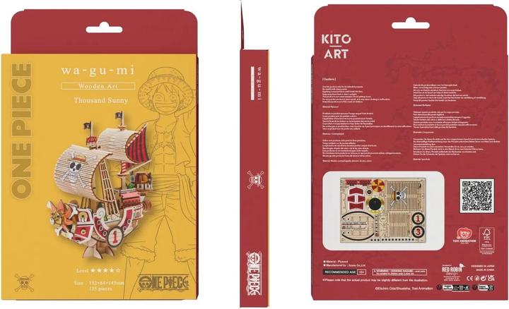 Produktbild Kito Art One Piece - Thousand Sunny der Strohutbande - Holzmodell