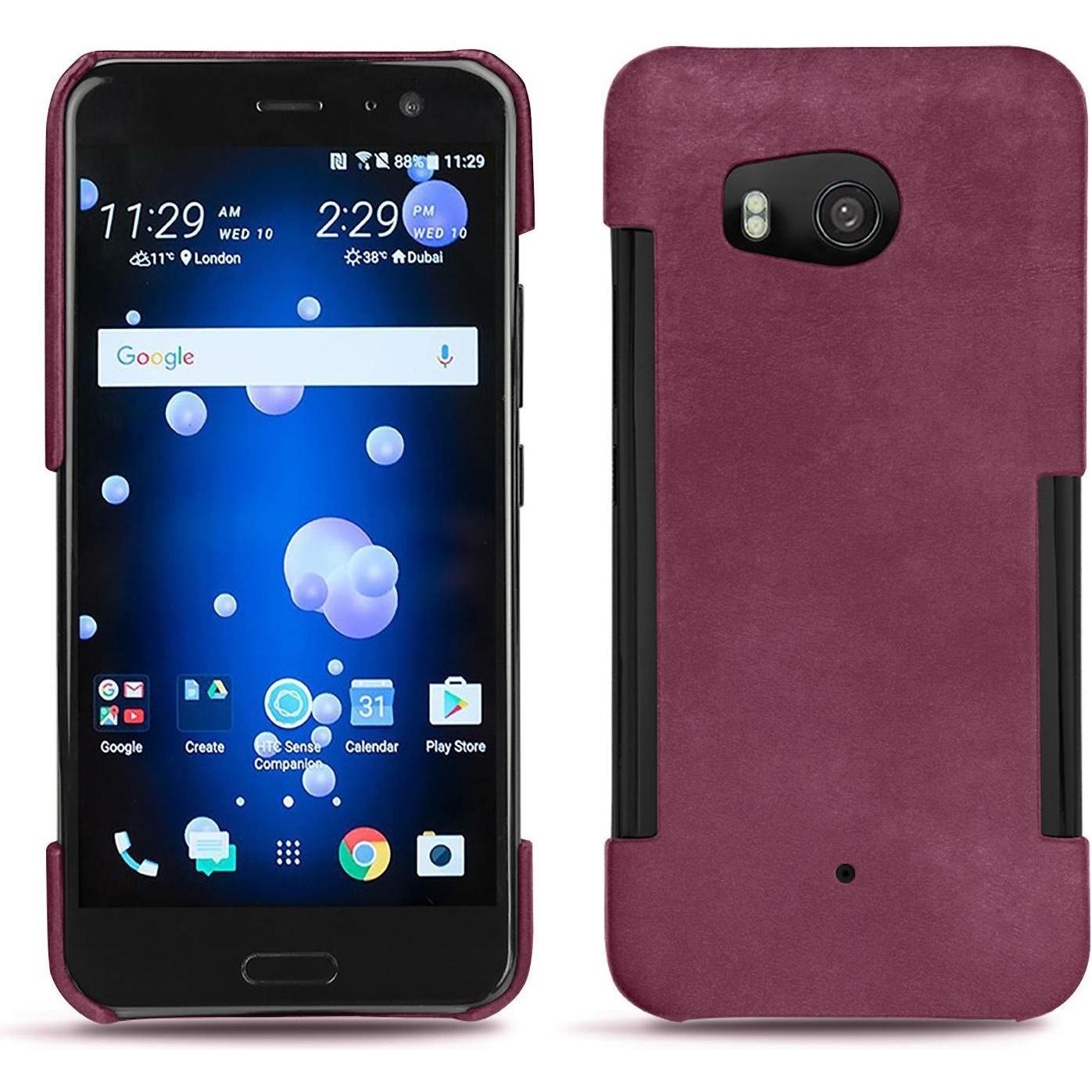 Thumbnail - Noreve Lederschutzhülle (HTC U11), Smartphone Hülle, Violett