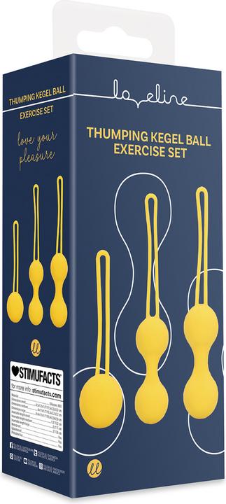 Actual product image Loveline Kegel Ball Exercise Set - Lemonade Yellow