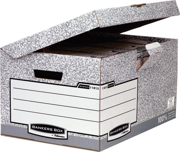 Actual product image Fellowes Bankes Box System hinged lid box (A4)