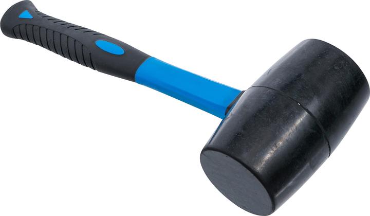 Produktbild BGS Gummihammer Fiberglasstiel schwarzer Kopf Ø 70 mm 900 g (900 g)
