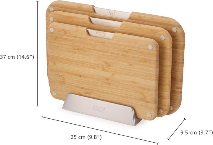 Actual product image Joseph Joseph 3er Set Nest Boards Schneidbrett mit Halterung