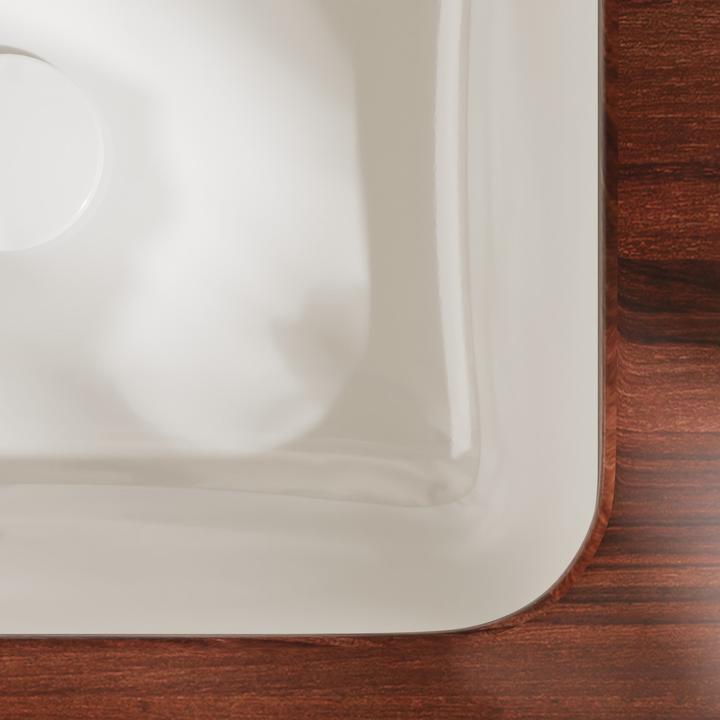 Produktbild hansgrohe Xuniva Q Unterbauwaschtisch, SmartClean, mit Überlauf, ohne Hahnloch, 500x400mm, weiss (400 mm, 500 mm)