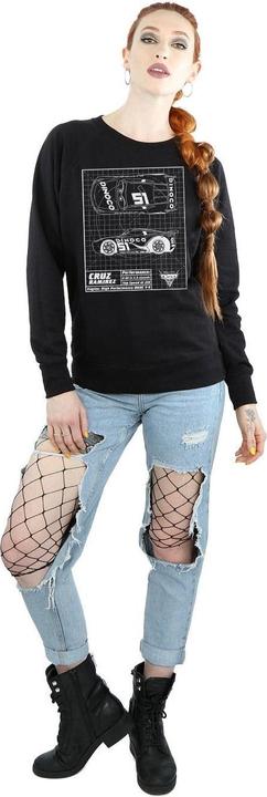 Actual product image Disney Womens/Ladies Cars Cruz Ramirez Blueprint Sweatshirt (S)