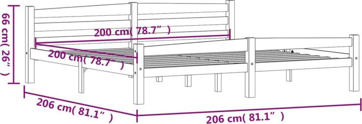 Image du produit vidaXL Bettrahmen (90 x 200 cm)
