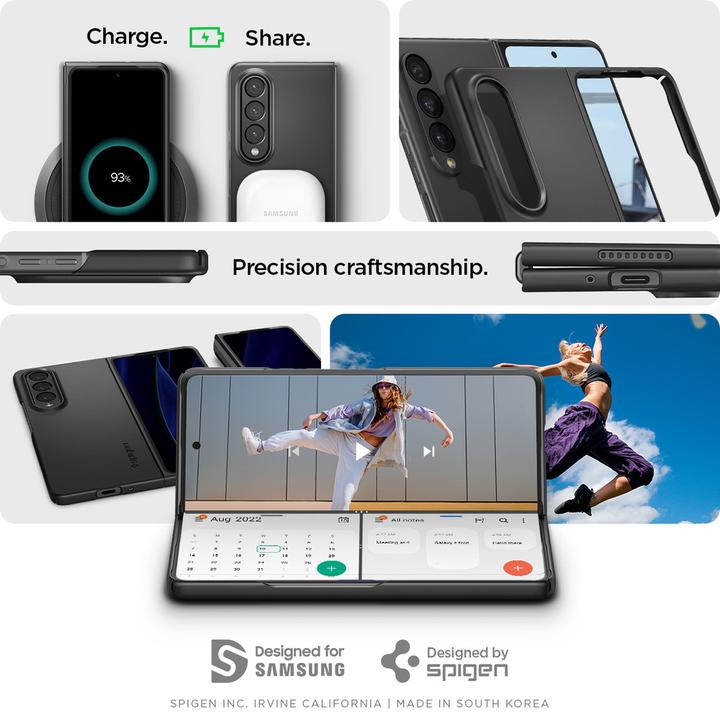 Image du produit Spigen Airskin Galaxy With Fold 4 Black (Samsung Galaxy Z Fold4)