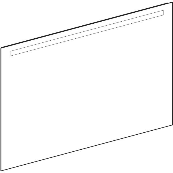 Produktbild Geberit Option Basic Square Lichtspiegel, Beleuchtung oben (50 x 147 cm)