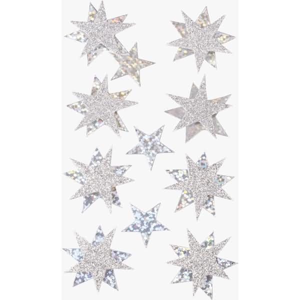 Produktbild Heyda Weihnachtssticker Sterne silber (1 Sticker)