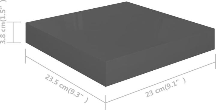 Actual product image vidaXL Wandregal (23.50 x 23 x 3.80 cm)
