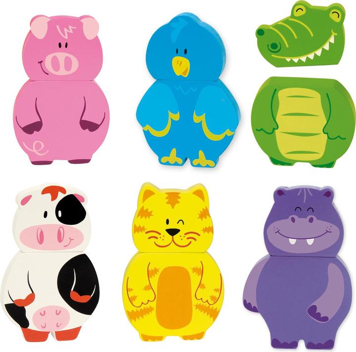 Produktbild Goula Puzzle Tiere magnetisch (12 Teile)