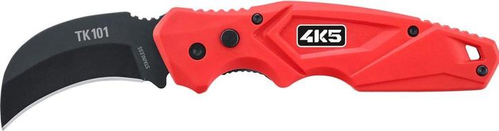 4K5 Couteau pliant robuste avec lame incurvée (5.70 cm)