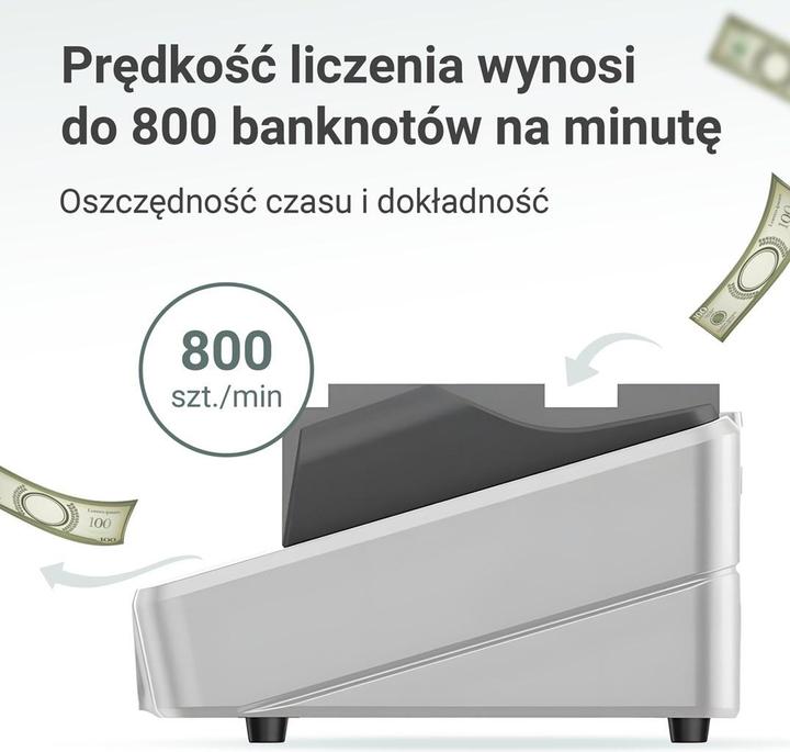 Image du produit Extralink Lockstar Compteuse de billets professionnelle pour billets de banque Uv, Ir, mg X-300 (Compteuse de billets)
