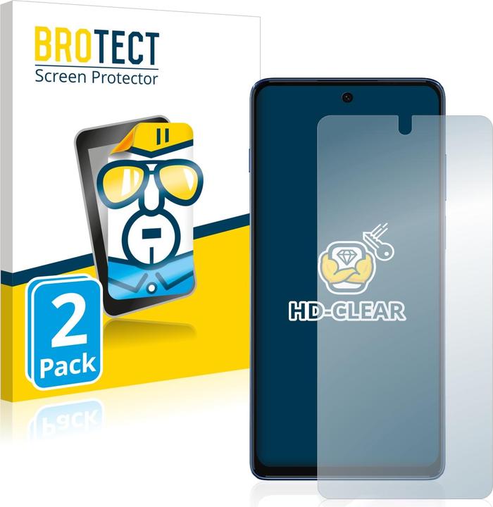 Actual product image BROTECT Screen Protector Clear (2 Piece, Motorola Moto G200 5G)