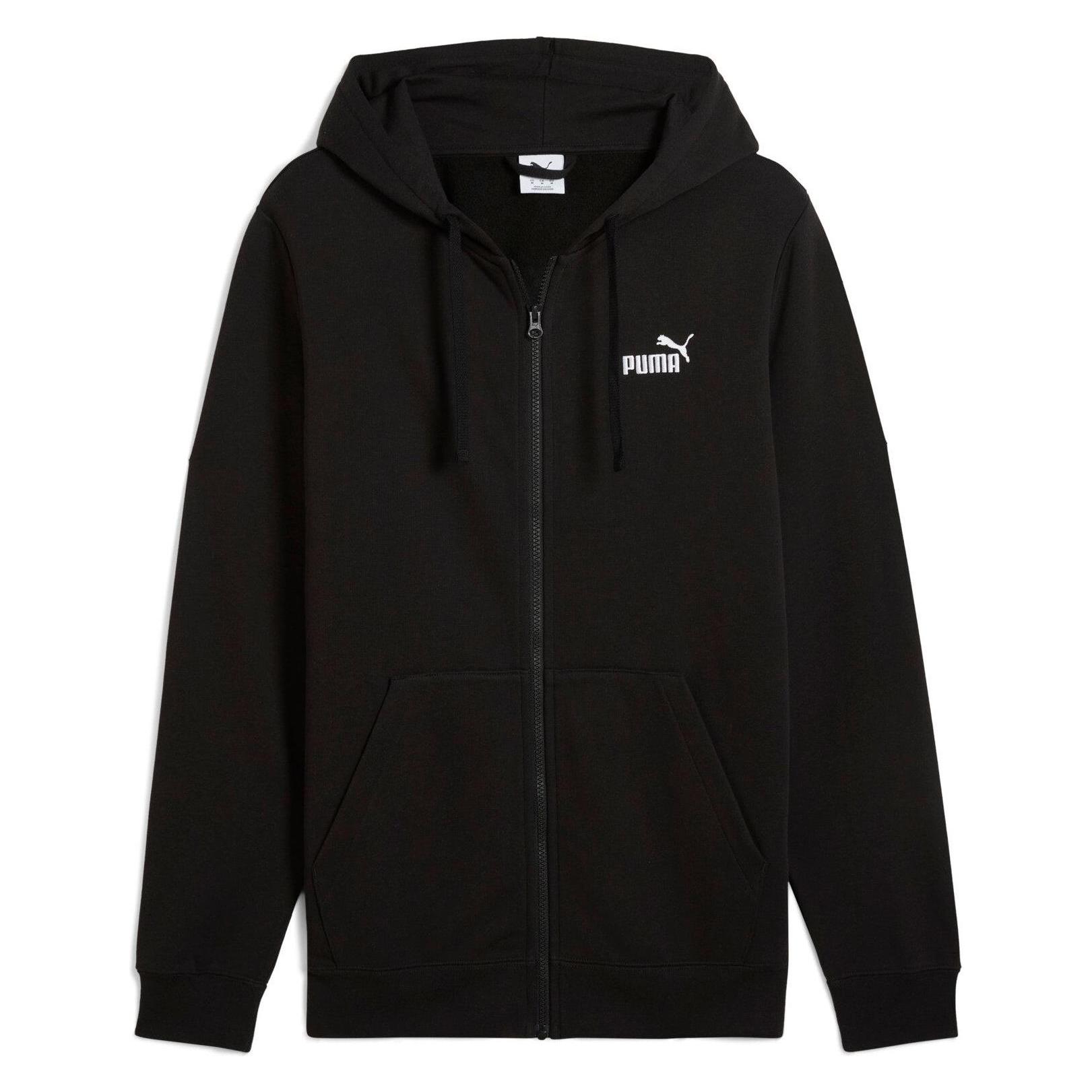 Puma, Mannen, Springer, Ess Nr. 1 Logo Hoodie Fl, Zwart, (Xxl)