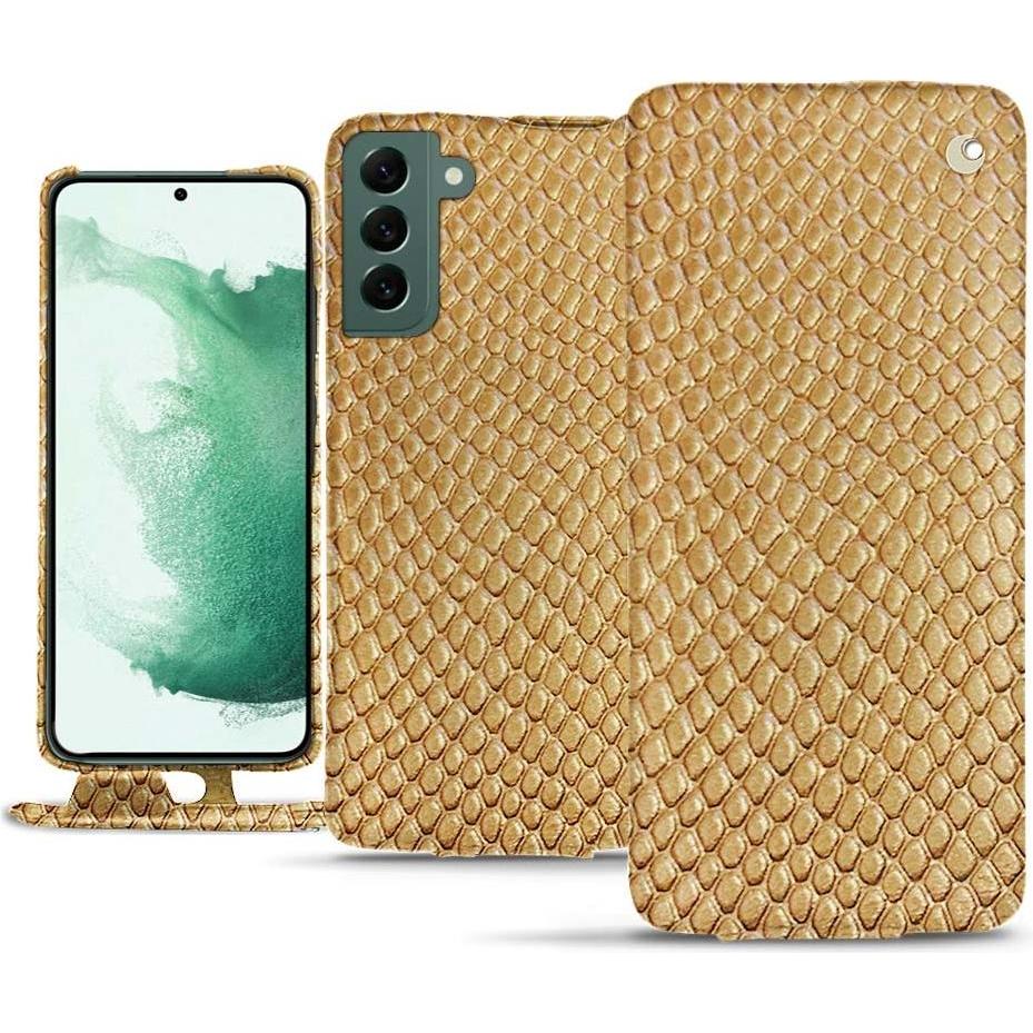 Noreve Lederschutzhülle vertikal (Samsung Galaxy S22+ 5G), Smartphone Hülle, Beige