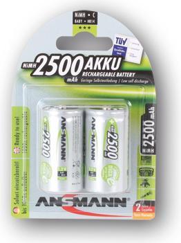 Immagine prodotto Ansmann Bambino C (2 pz., C, 2500 mAh)