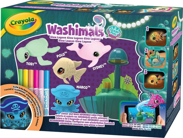 Immagine prodotto Goliath Toys Crayola Washimals Ocean Glow Lagoon - playset