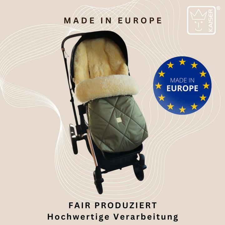 Actual product image Kaiser Baby Kaiser Lammfell Fusssack Coosy, kaki