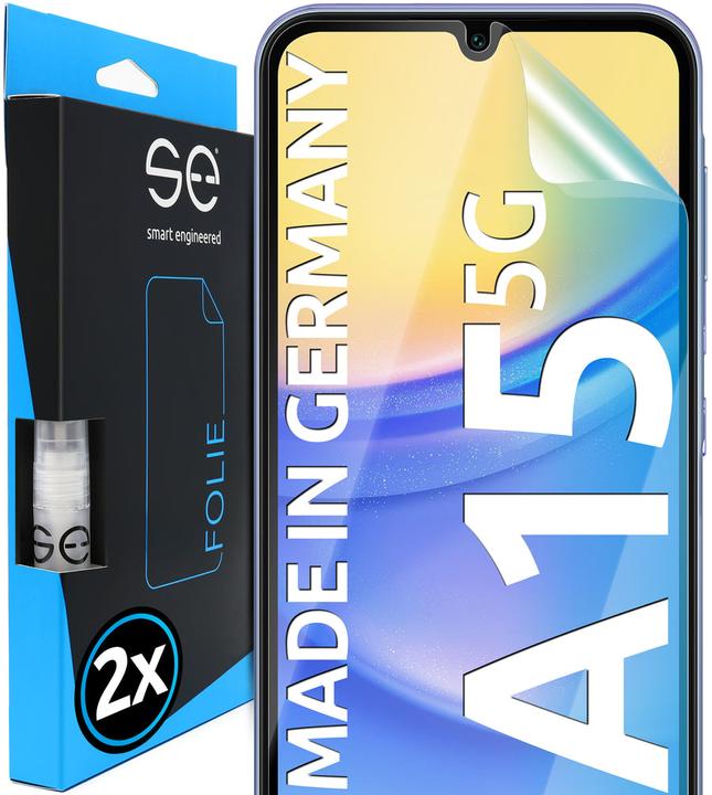 Smart Engineered se 3D protective film Samsung Galaxy A15 5G (PU 2) (2 Piece, Samsung Galaxy A15)