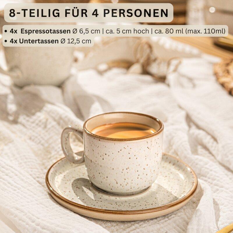 Thumbnail - Sänger, Tasse, Espressotassen Set Rio Creme (80 ml, 4 x)