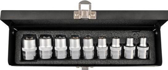 Actual product image Yato Socket spanner torx CR-V e10-e24 9-piece YT-0521 (1/2")