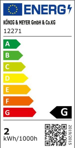 Energie-Label K&M Notenpultleuchte »Twin Head Pro 12271 (Instrument Beleuchtung)