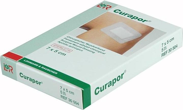 Actual product image Curapor Surgical wound dressing 7x5cm sterile (5 x)