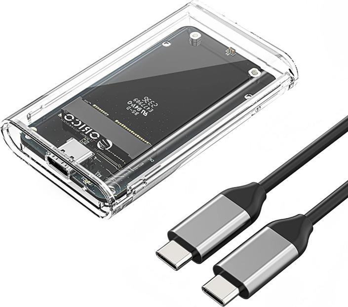 Actual product image Orico Other Computer Accessory TC10-MS MSATA USB-C 3.2 5Gb/s Disk Cartridge - Transparent (mSATA)