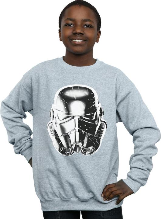 Produktbild Star Wars Stormtrooper Warp Speed Helmet Sweatshirt Jungen (152, 158)