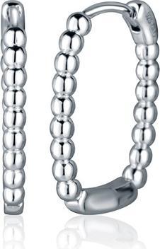 Actual product image JVD - Silver oval earrings SVLE2422XJ40000 (10, 925)