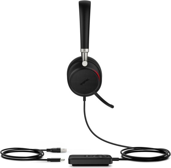Actual product image Yealink UH38, Con cavo e senza cavo, 20 - 20000 Hz, Musica e Chiamate, 110 g, Auricolare, Nero (Wireless, Cable, USB-C)