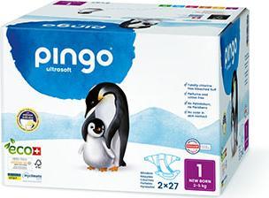 Immagine prodotto Pingo Pannolini ecologici (Dimensione 1, Pacco trasportabile, 54 Pezzo/i)