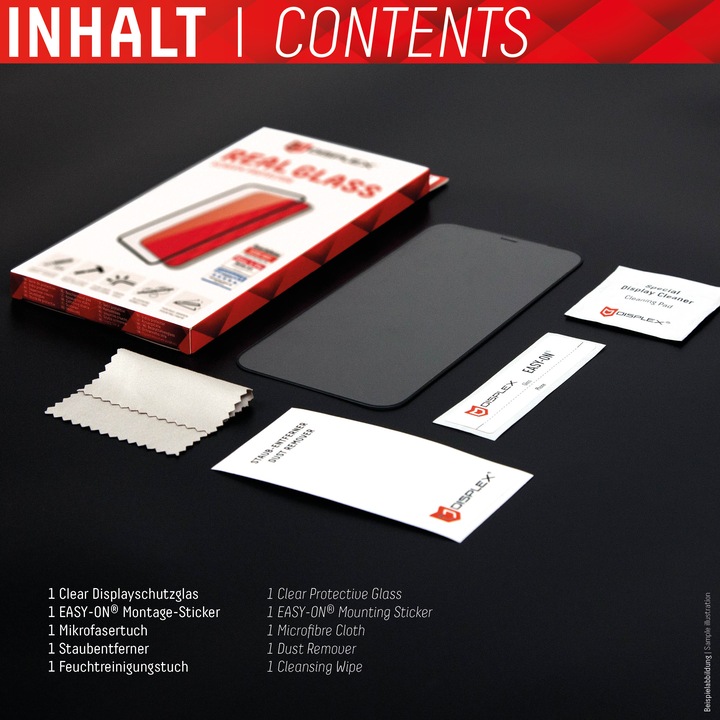 Produktbild Displex Real Glass, Full Cover Panzerglas (1 Stück)