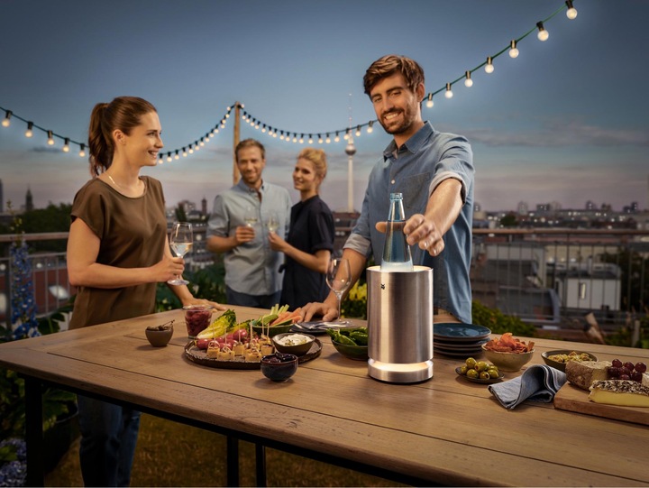 Produktbild WMF Ambient Weinkühler / Flaschenkühler / Sektkühler elektrisch mit LED-Beleuchtung