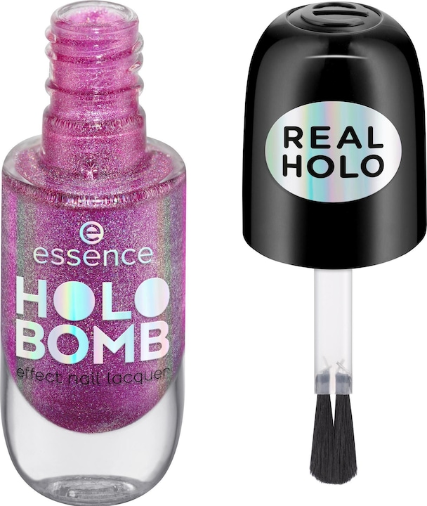 Image du produit essence Holo Bomb Effect Nail Lacquer 02 Holo Moly (02 Holo Moly, Vernis couleur)