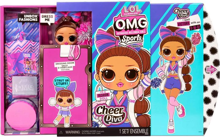 Actual product image L.O.L. Surprise! OMG Sports Cheer Diva Competitive Cheerleading