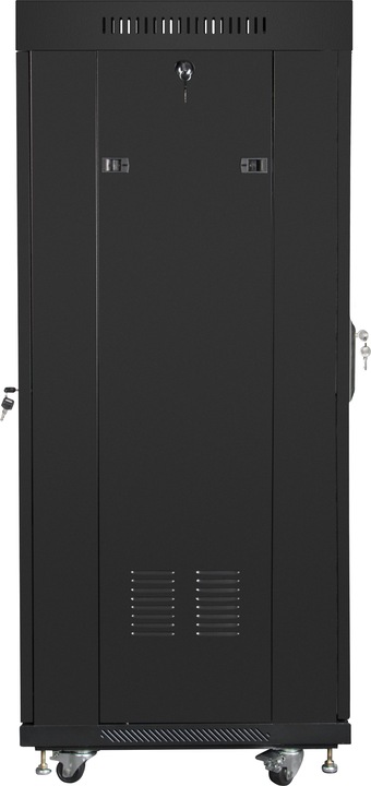 Actual product image Lanberg free standing rack 19inch cabinet 27U glass door LCD flat pack black Freestanding rack (27 RU, 19 inch rack)