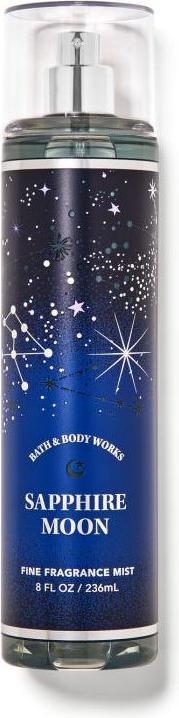 Actual product image Bath & Body Works BBW Sapphire Moon Body Spray (236 ml, Body & hair fragrance spray)
